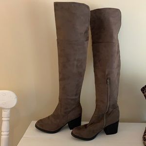 Brown JG over the knee boots